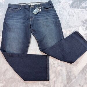 Lee Men Jeans‎ Straight Taper Relaxed Seat Active Stretch Denim 40x30 Dark Wash